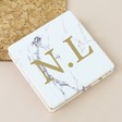 Lisa Angel Personalised Marble Compact Mirror