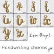 Lisa Angel Handwriting Initial Charms