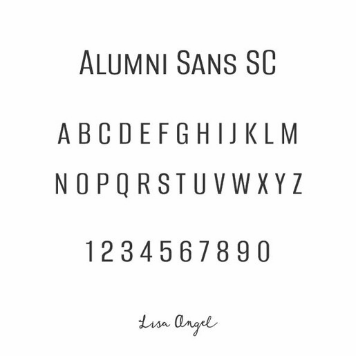 alumni sands font