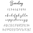 Graphic of Barcelony Font