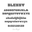 Graphic Showing Blenny Font for Christmas Box