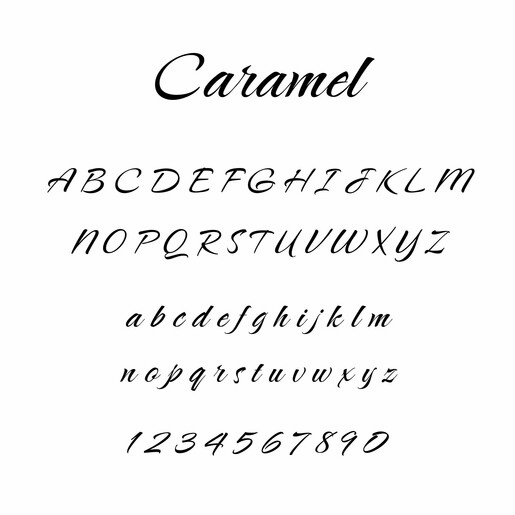 caramel font