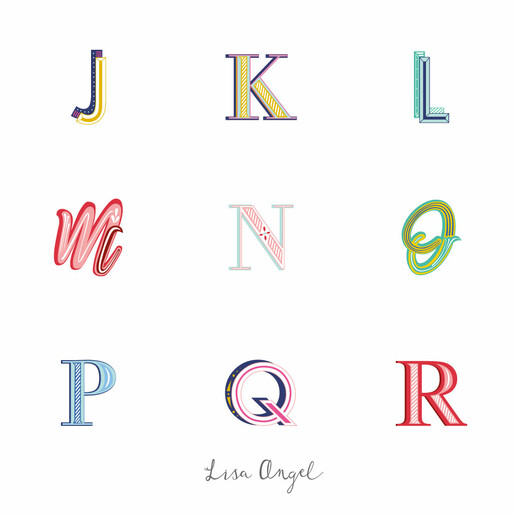 J to R Lisa Angel Circus Font
