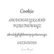 Lisa Angel Cookie font collage