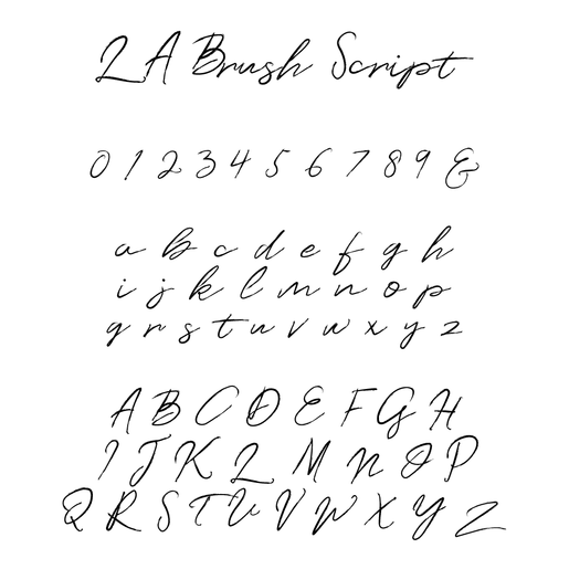 LA Brush Script Font