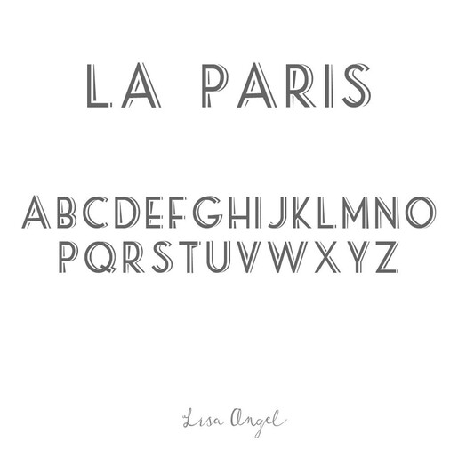 LA Paris Font Graphic