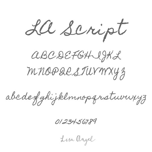 Lisa Angel Script Font Image Lisa Angel Script Font Image
