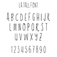 Graphic of LA Tall Font