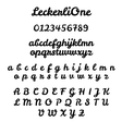Leckerli One Font Collage