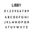Libby font used for Personalised Soft Lightweight Beige and Camel Scarf