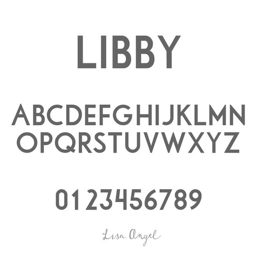 Libby Font LA Libby font collage