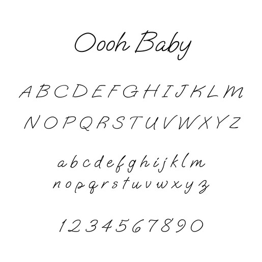 Ohh Baby Font  Ohh Baby Font Collage