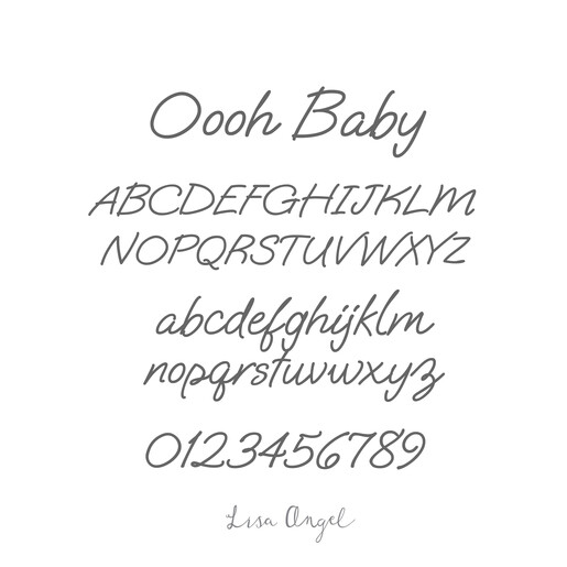 ooh baby font