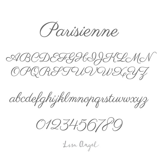 Lisa Angel Parisienne Font