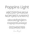 Graphic of Poppins Light Font for Men's Personalised Brushed Stainless Steel Signet Ring