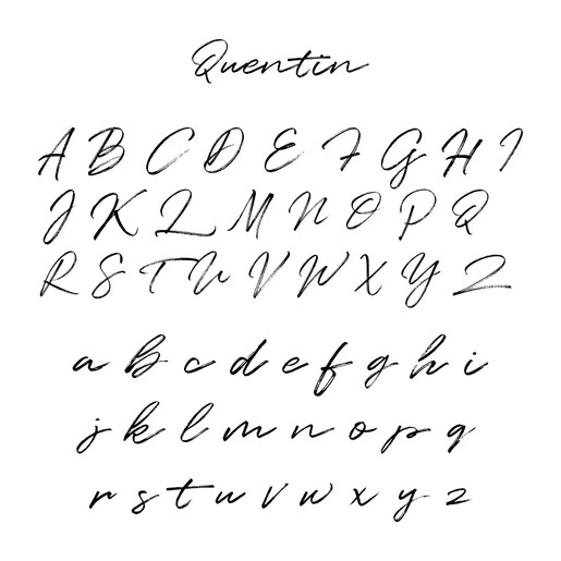 Lisa Angel Quentin font