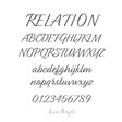 Graphic of Relation Font