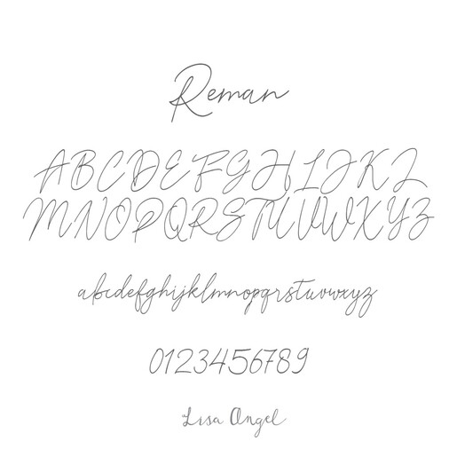 Reman Font Collage Reman Font Collage