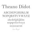 Lisa Angel Theano Didot font collage