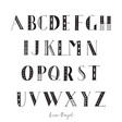 Lisa Angel Decorative Geometric Letter Font