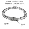 Lisa Angel Men's Bracelet Clasp Personalised Sides