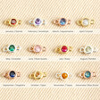 All Twelve Crystal Birthstone Charms