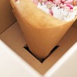 Inside of Box Packaging for Pink and Purple Dried Flower Bouquet