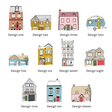 Home design collage for the Personalised Festive House Glass Dome Bauble