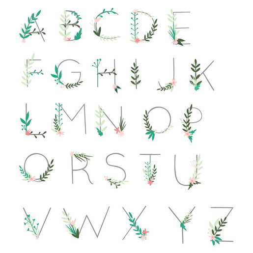 Lisa Angel Floral Font