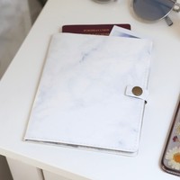 Marble Effect Paper Travel Wallet
