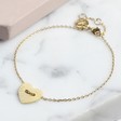Lisa Angel Ladies' Personalised Button Heart Name Bracelet
