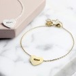 Lisa Angel Ladies' Personalised Button Heart Name Bracelet