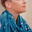 Lisa Angel Crystal Star and Moon Double Drop Earrings