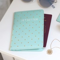 Mint Green 'Jetsetter' Passport Holder