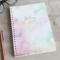 Personalised A5 Watercolour Notebook