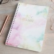 Lisa Angel Personalised Constellation and Initials A5 Watercolour Notebook