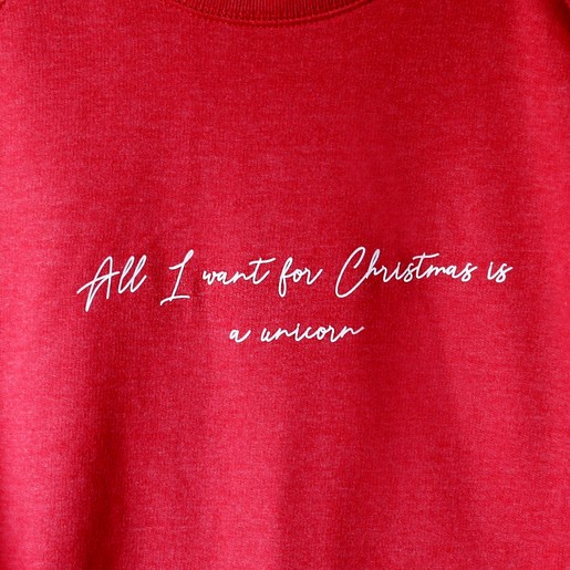 red christmas sweatshirt