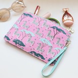 'Wild Thoughts' Zebra Beauty Pouch