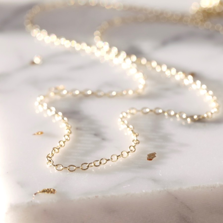 9ct gold trace chain