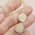 Lisa Angel Ladies' Personalised Gold Sterling Silver Irregular Shape Necklace