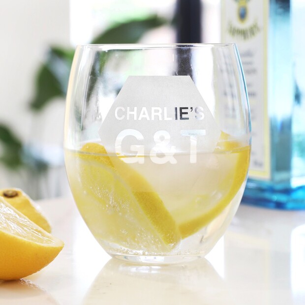 Personalised 'G&T' Gin Tumbler Personalised 'G&T' Gin Tumbler