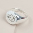Lisa Angel Ladies' Personalised Sterling Silver Signature Ring