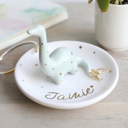 Personalised Dinosaur Jewellery Dish