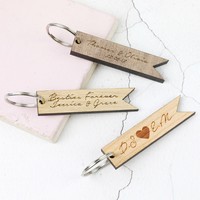 Engraved Wooden Keyring