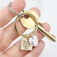 Personalised Charm Keyring