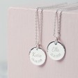 Lisa Angel Silver Personalised Christening Pendant Necklace