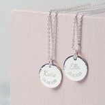 Personalised Christening Pendant Necklace