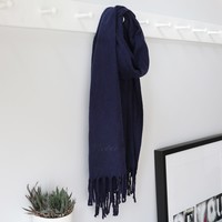 Personalised Embroidered Lambswool Scarf