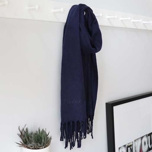 personalised wool scarf