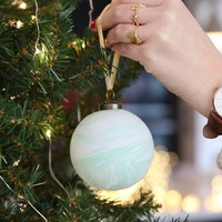Green Marble Bauble